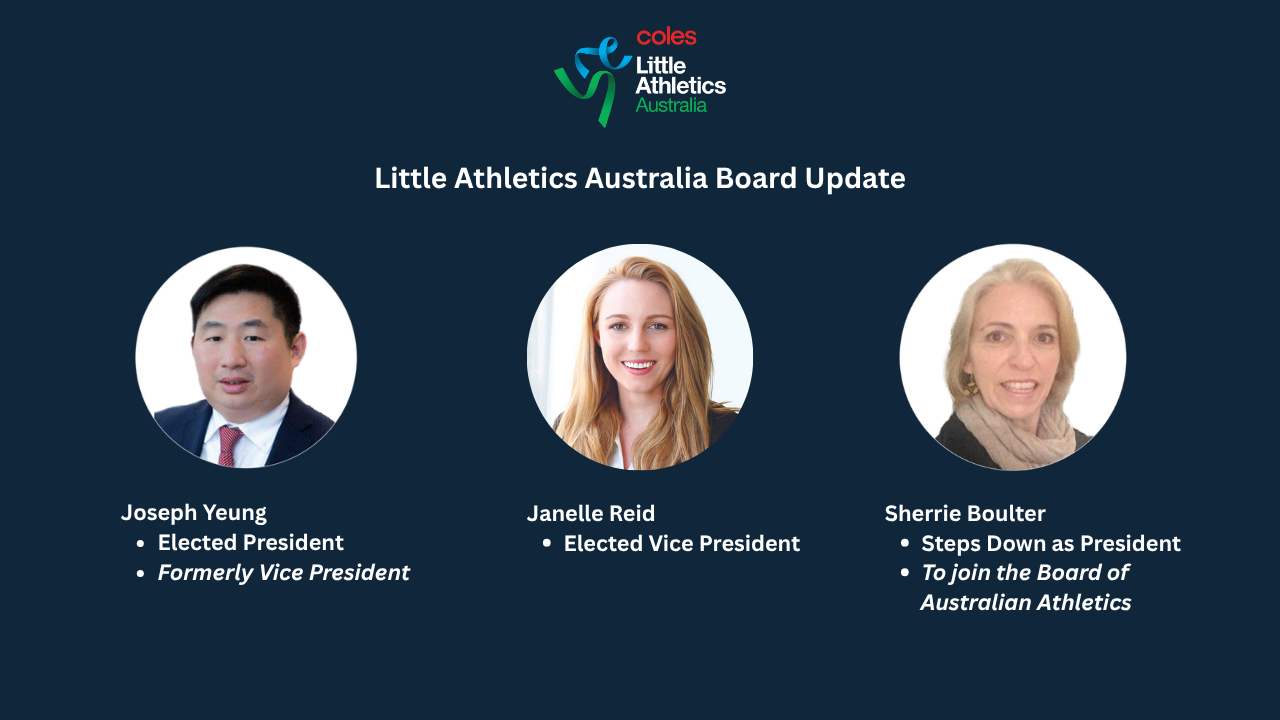 LITTLE ATHLETICS AUSTRALIA BOARD CHANGES – Little Athletics Australia